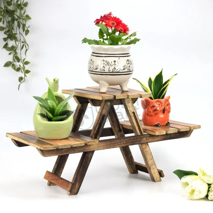 Urban Plant Woodhaven Plant Stand with 3 Desks