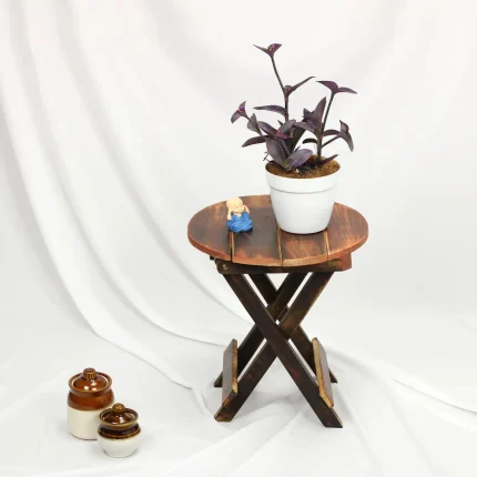 Urban Plant Hardwood Stool for Plant