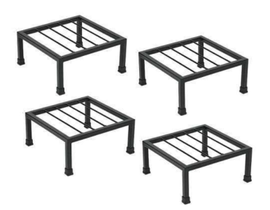 Metal planter stand Square base